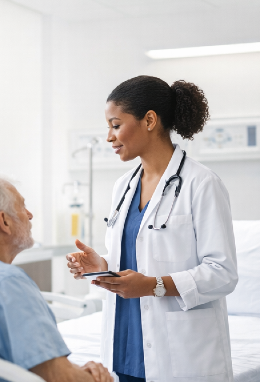 Doctor consulting with patient